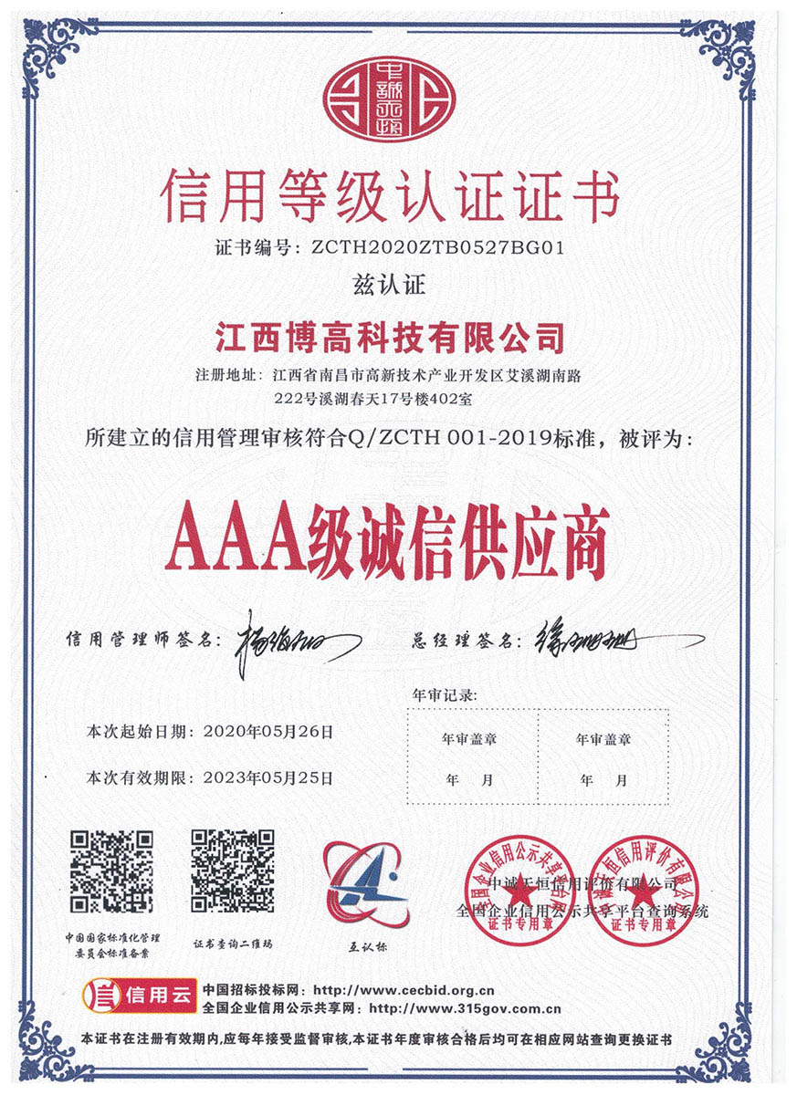 3A誠信供應商